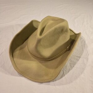 Something Special 100% Wool Felt Hat Boho Festival Indie Cowboy, Light Green